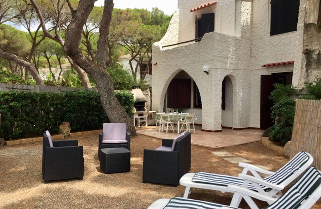casa de vacaciones en Cerdeña en una playa de arena de La Perla Marina