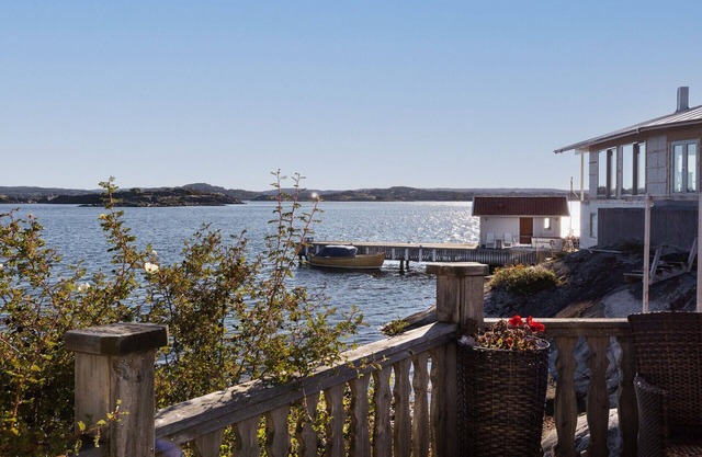 Holiday house with sea views and private beach on Tjörn