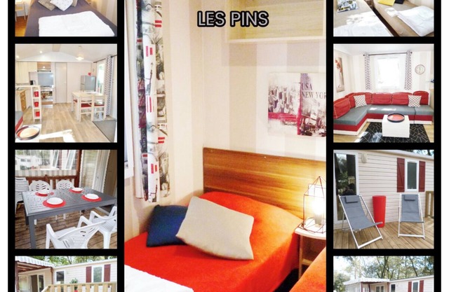 HOME-COSY 40m2 Noche o Estancia (3Ch-2SdB-2Wc) Acceso directo al mar, 4 * Camping