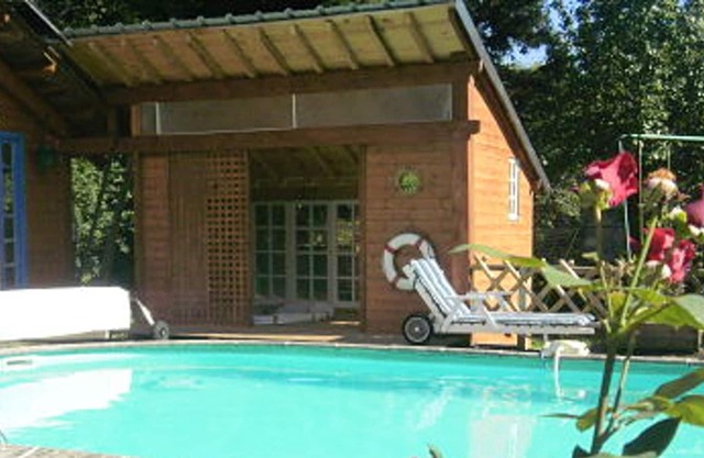 Homerez - Apartamento para 3 pers. con piscina compartida y jardín en Olby