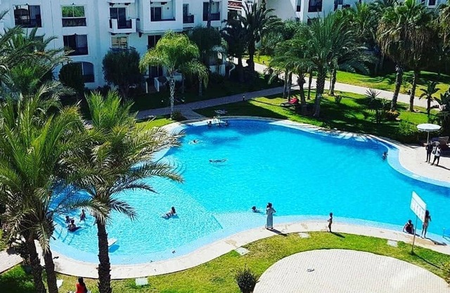Homerez - Apartamento para 6 pers. con piscina compartida y balcón en Agadir
