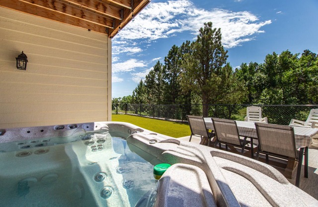 Large, Modern Home with Hot Tub and a View