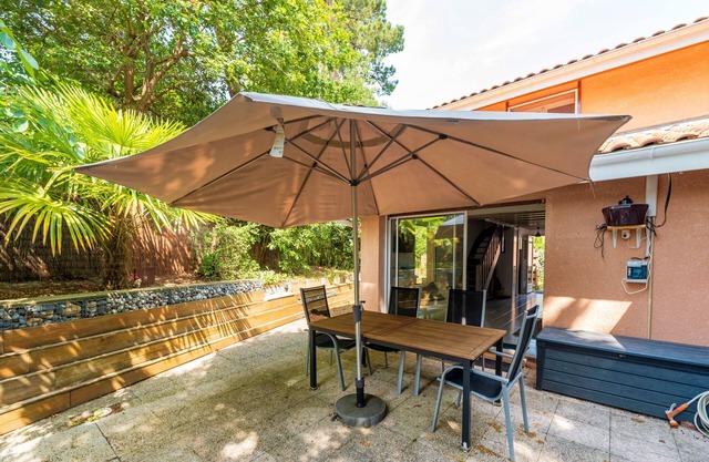 Casa tranquila en Capbreton - con terraza y aire acondicionado