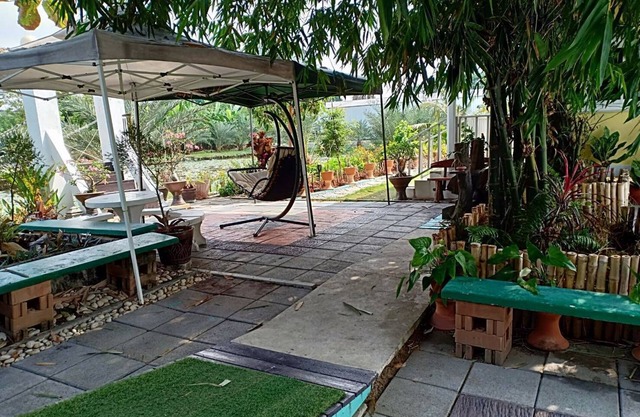Casa con vista al jardín