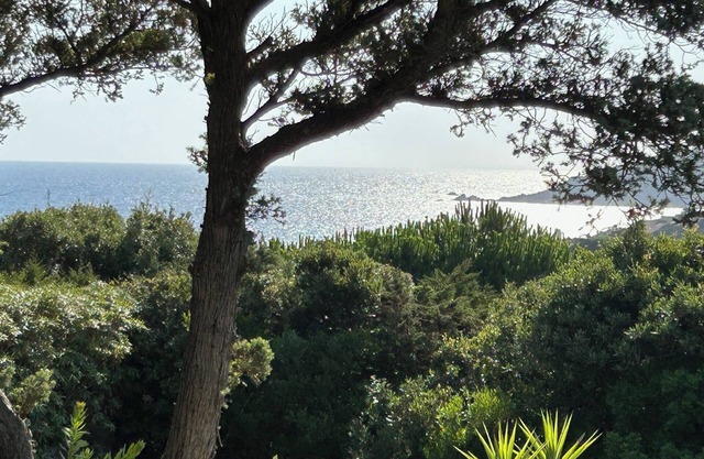 House with sea view, close to the beach, air conditioning, TV, private garden