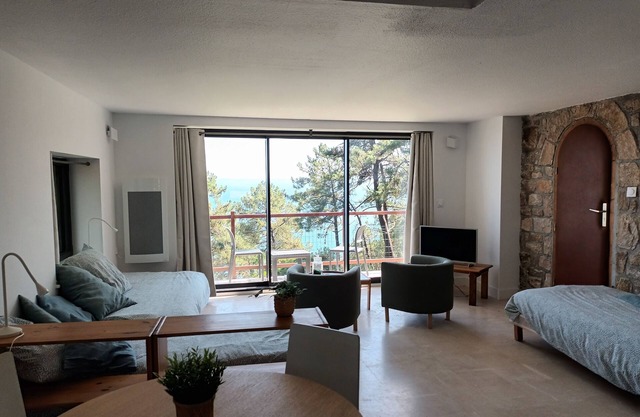 Independent apartment - expectionnal sea view - swimming pool - 3 persons
