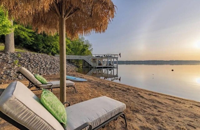 Lake Gaston's Million Dollar Baby! Epic Dock w/Bar, TV, Private Beach, Sleeps 14