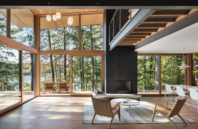 Obra maestra moderna en Squam, presentada en la revista Boston