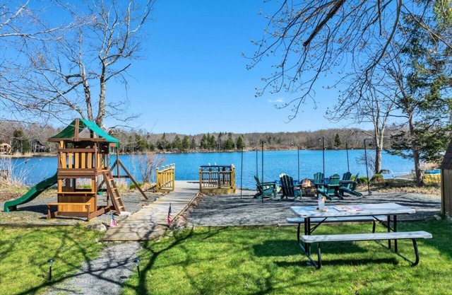 Lakefront Retreat | Hot Tub, Fire Pit & Private Beach