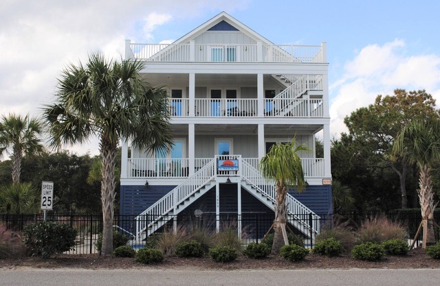 Large second row beach home with private swimming pool located at North Litchfield Beach.
