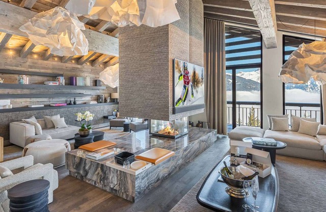 Chalet de lujo con piscina, cine, sauna y servicio completo en Courchevel
