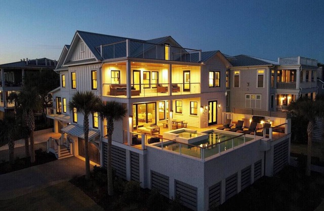 Luxury Designer Home, HEATED Pool & Hot Tub, Elevator, Across From Beach Access