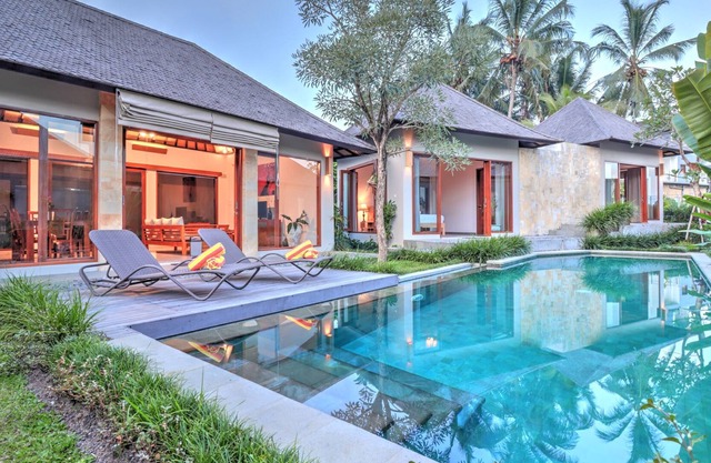 Lujo, bonita vista privada 2BR villa 5 minutos al centro de ubud
