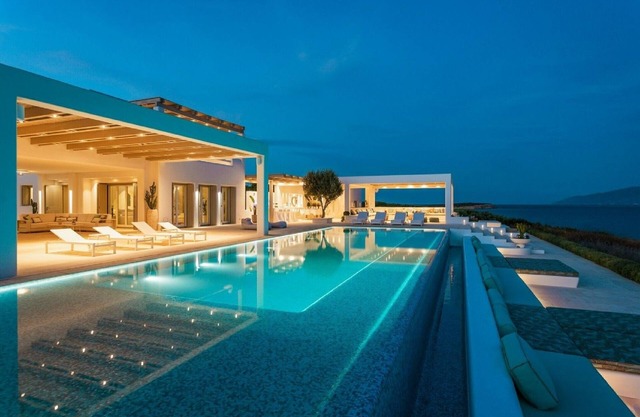 Luxury Paros Villa | 11 Bedrooms | Villa Nevia | Stunning Sea Views | Private Infinity Pool & Outdoor Bar | Professional Outdoor Kitchen | Home Cinema | Ambelas