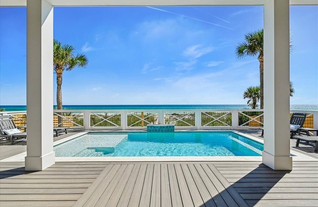Luxury Gulf Front Retreat w/Ocean Views | Private Pool | Game Room | Sleeps 34