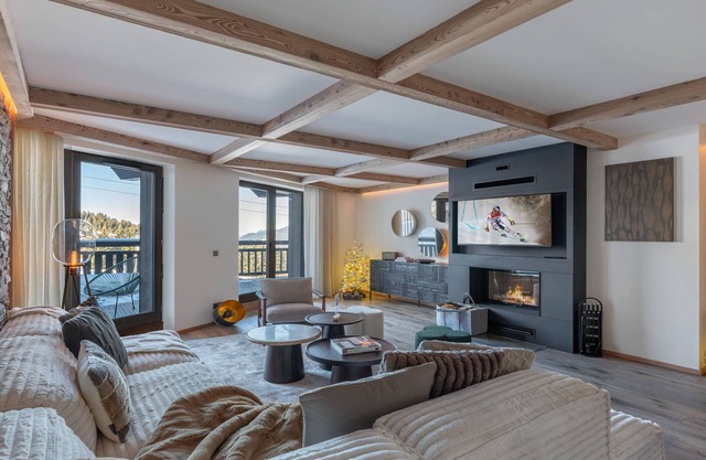 Apartamento nuevo a pie de pistas con acceso directo en Courchevel 1850