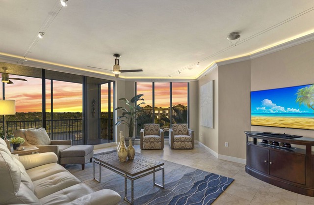 Luxury Water View 3B/2B Condo w/ Heated Pool Ideal For Snowbirds or Remote Work!