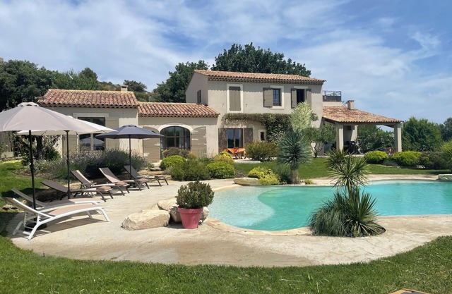 Mas du Zébu bleu - Villa for 8 with pool and spa, panoramic view