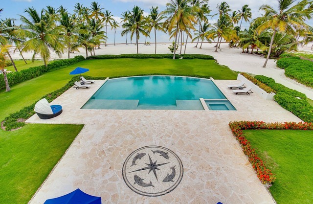 Massive Beachfront Palace with Chef and Butler