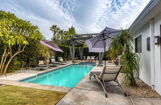 Mid-Century Oasis w/ Private Pool & Mountain Views