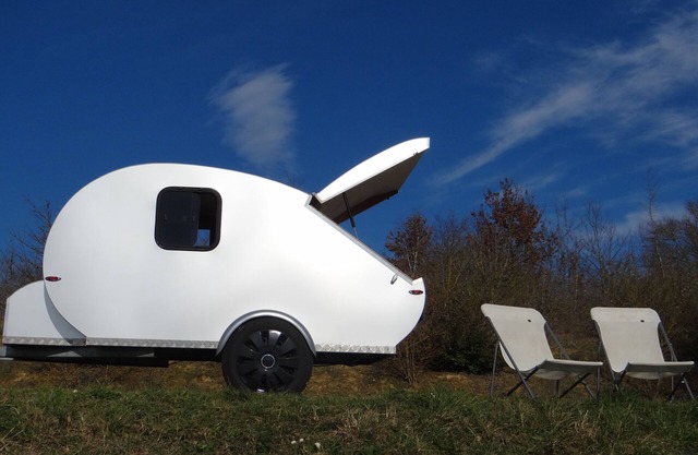 MINI CARAVANA VINTAGE TEARDROP 2 LUGARES