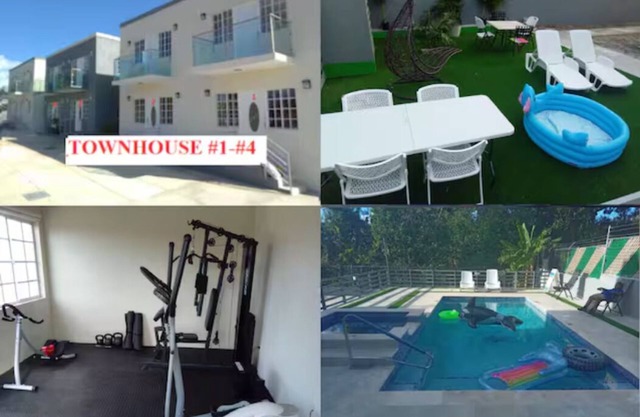 MIRANDO PLACE 4X 2 BED 2 BATH TOWNHOUSE #1-4 GYM+POOL+HOT TUB Sleep 30 PEOPLE