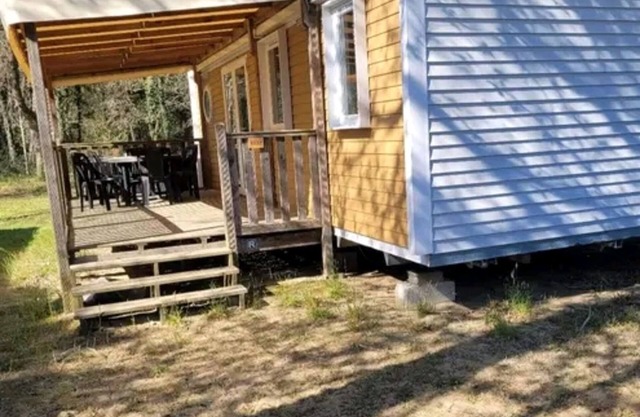 Mobil Home 'Au Bon Repos' con terraza privada, Wi-Fi y aire acondicionado