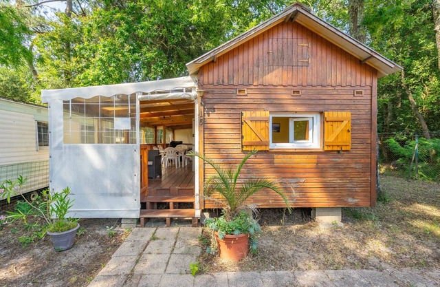 Mobil Home 'Mh16 La Tremblade' con piscina compartida, terraza privada y aire acondicionado