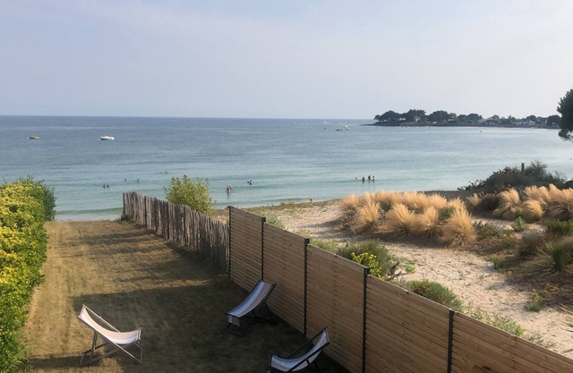 Maison moderne 3 chambres sur la plage avec accès privé