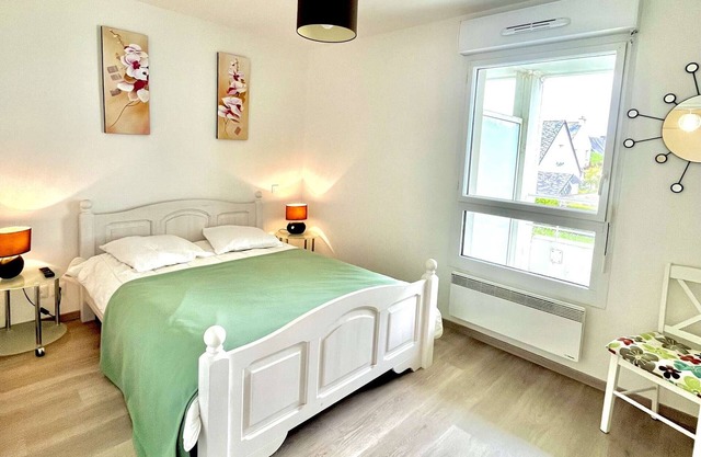 Moderno apartamento en Étel, cerca de la playa, 2 habitaciones con parking privado