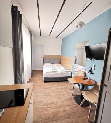 Modern Studio 7 private Kitchenette and Bathroom