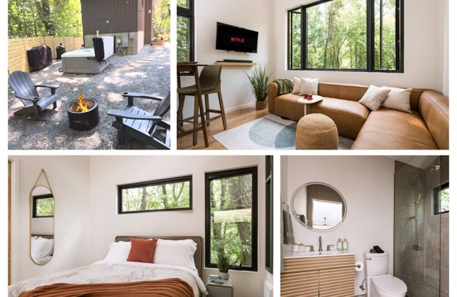 Modern Tiny Home 4 mile drive to DT w/ Hot Tub