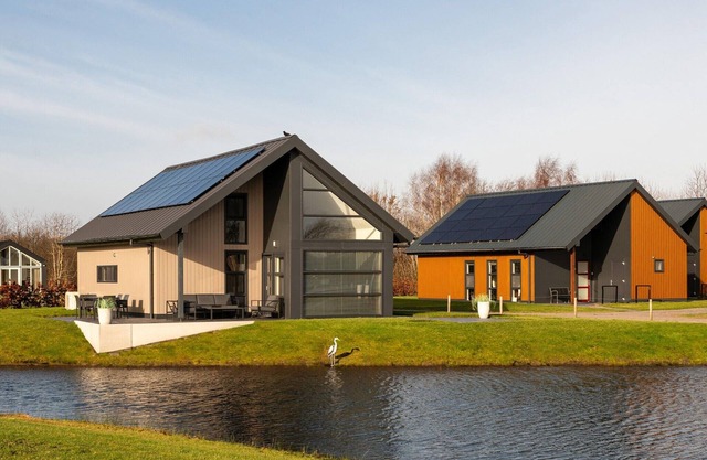 Modern wellness villa with sauna