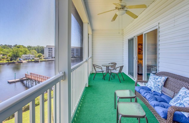 Myrtle Beach Condo w/ Community Pool & Water Views