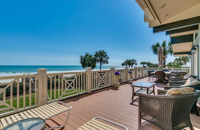 ¡Magnífico! 5 Dormitorio 4. 5 Bath Beach Home w / Pool ~ Hot Tub ~ Game Room ~ Balcón!