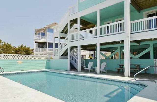 Ocean-side home with heated pool, hot tub & elevator