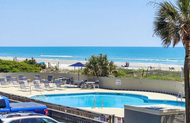Ocean view condo, steps to the beach and super close to resort amenities!!