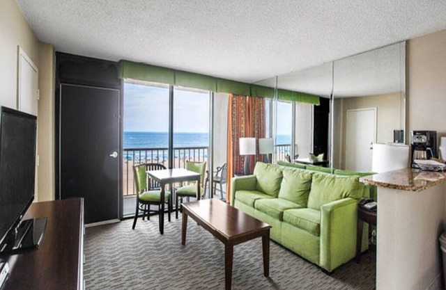 Oceanfront in Virginia Beach with balcony overlooking the beach