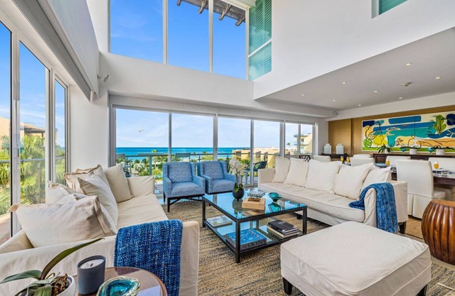 Oceanfront Luxury Penthouse on Eagle Beach.