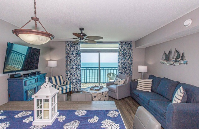 "Oceanfront Myrtle Beach Condo: High-Rise Haven for Families!"
