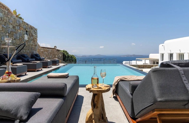 Outstanding Mykonos Villa | 5 bedrooms | Villa Menelaus | Private Pool with Panoramic Sea Views | BBQ | Faros