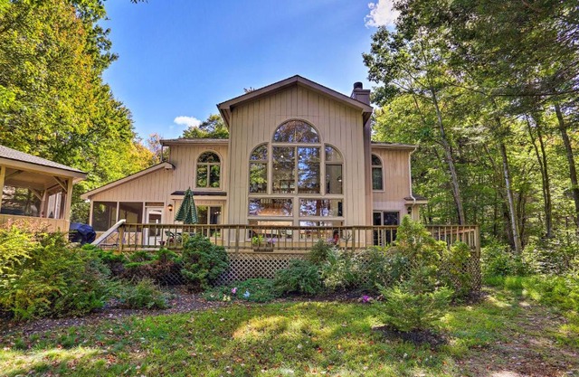 Pocono Lake Paradise with Private Beach and Dock!
