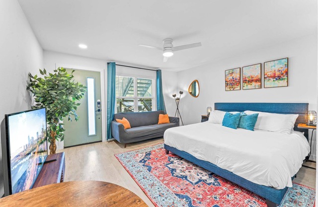 Prime Area Cozy 1BR, Fast WiFi, 7 Min to Downtown
