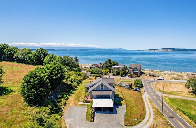 Private Beach Access + Water Views! | Sleeps 18, Historic 6BDR Farmhouse w/ Deck