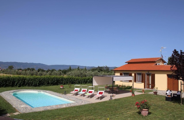 Casa de vacaciones privada con WIFI, A/C, piscina privada, TV, vista panorámica, cerca de Cortona