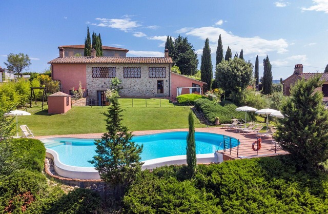 Casa de vacaciones privada con piscina privada, WIFI, TV, terraza, cerca de San Gimignano