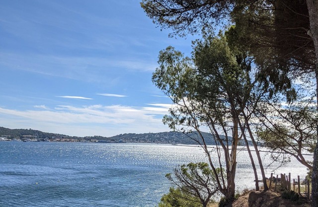 Provencal villa with courtyard, garden and sea view