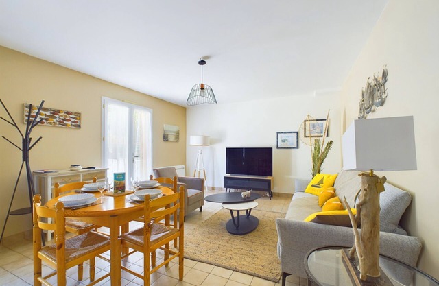 Casa tranquila para 6 con jardín