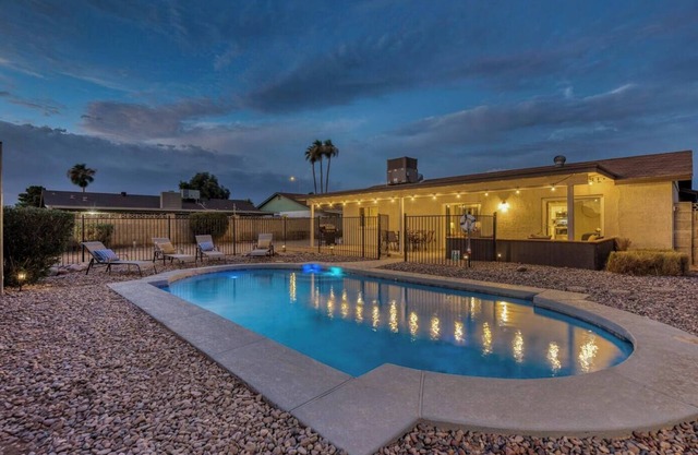 QUIET & PEACEFUL home! With heated swimming pool
