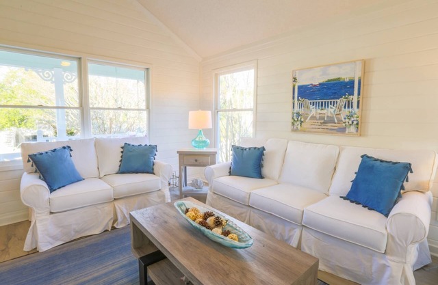 Renovated Home w/ Lagoon Views, Screened Porch, Deck & Community Pool; 5 Minute Walk to Beach!